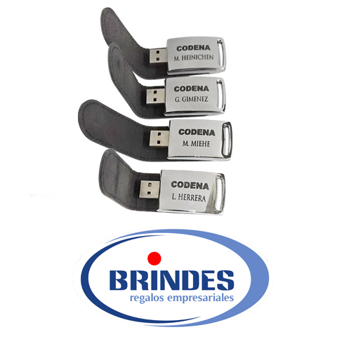 Pendrive plateado