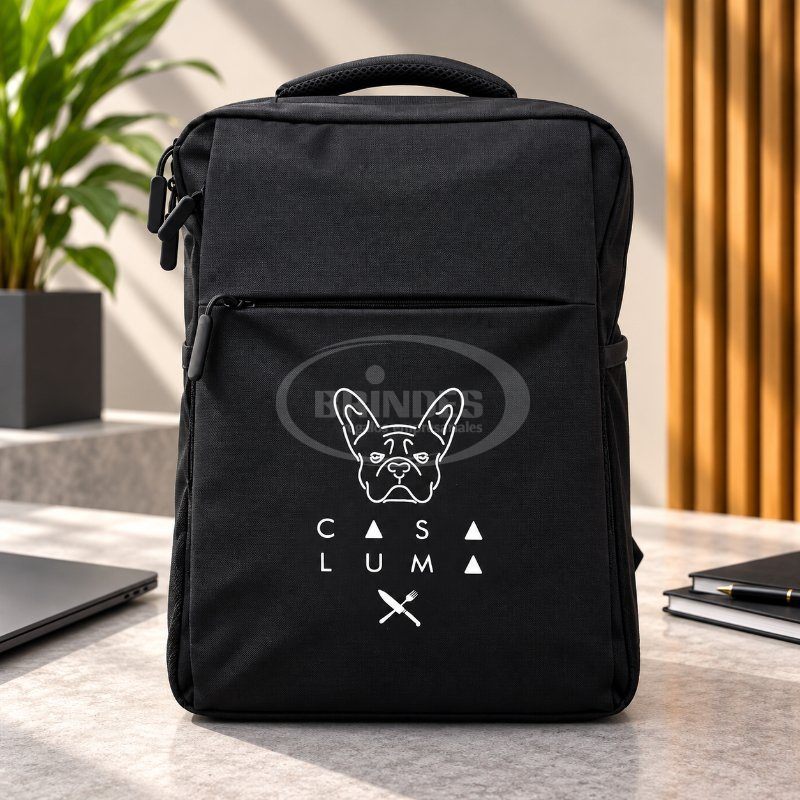 Mochila personalizada con serigrafia para Casa Luma