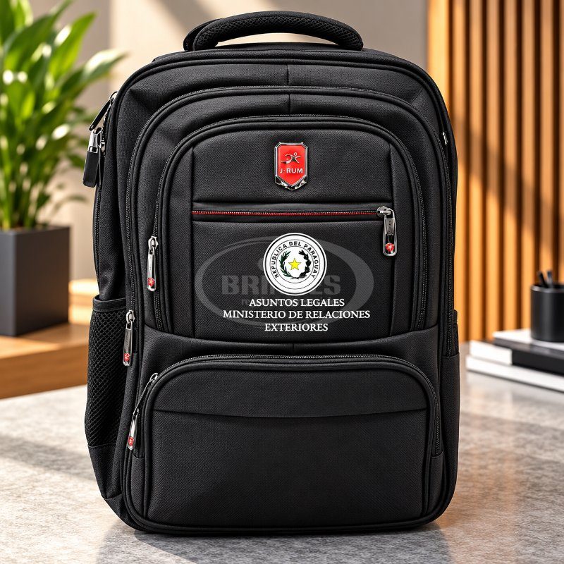 Mochila Corporativa Personalizada con DTF para Ministerio de Relaciones Exteriores