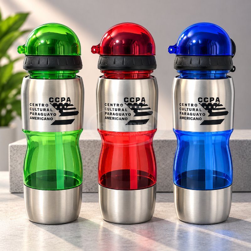 Botellas deportivas personalizadas con serigrafia para CCPA