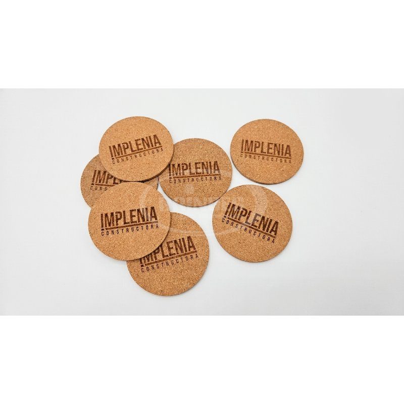 Posa Vaso de Corcho Personalizado